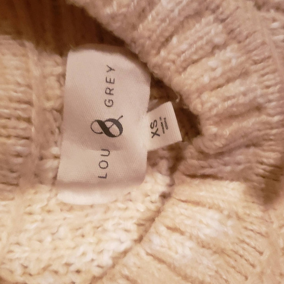 Womens Lou & Grey Cotton/Linen Blend sweater, cream xs - Picture 4 of 10